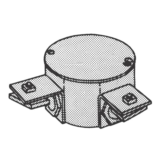 Steel Raceway Type L (90 degree) Junction Box with GalvKrom fini Crescent Electric Supply Company