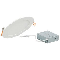 OBS61407 Slim MicroDisk, 8", 1600 lumens, 90 CRI, 5 CCT selectable (2700/3000/3500/4000/5000), 20W,  >0.9 PF, 120V, phase cut dimmable