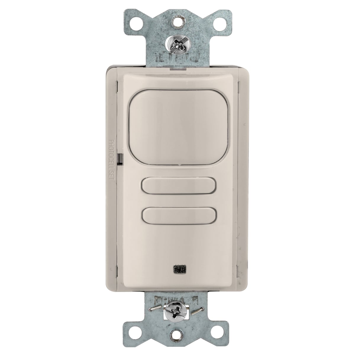 Vacancy Sensors, Wall Switch, AdaptivePassive Infrared, 2 Circuit, 120/277V AC, Light Almond