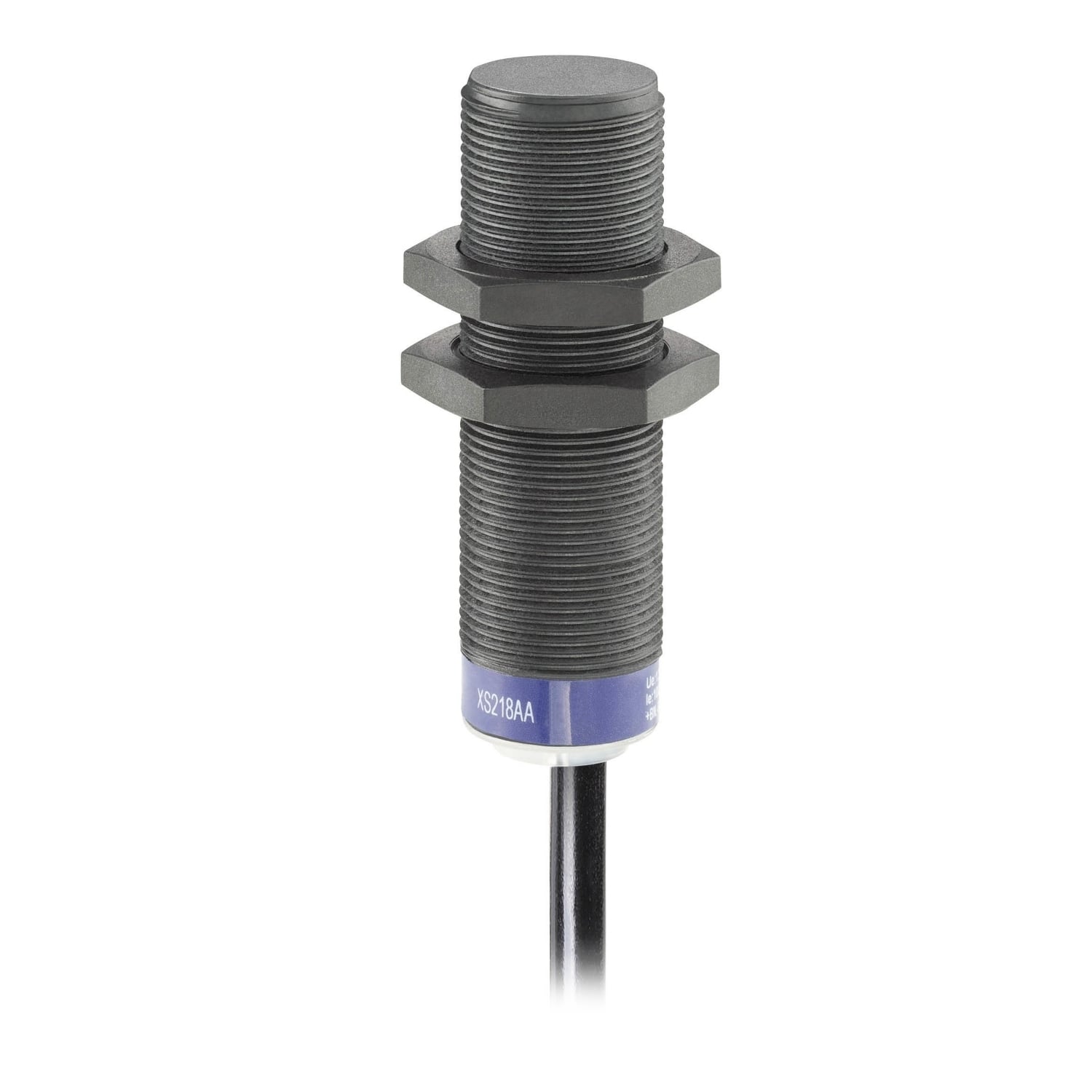 Inductive proximity sensors XS, inductive sensor XS2 M18, L60mm, PPS, Sn12mm, 24...240VAC/DC, cable 2 m