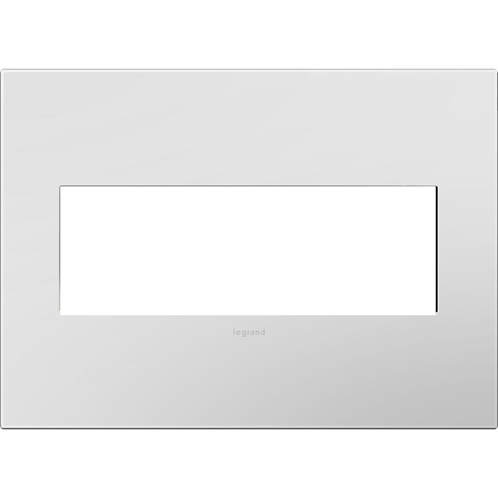 adorne 3Gang Powder White Wall Plate