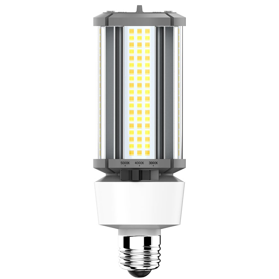 Hid Replacements 1740/2610/3915 Lumens Hid Field Adjustable Selectable 12/18/27W Base E26 80CRI Selectable 3000/4000/5000K Ballast Bypass 3-Pin Sensor Port