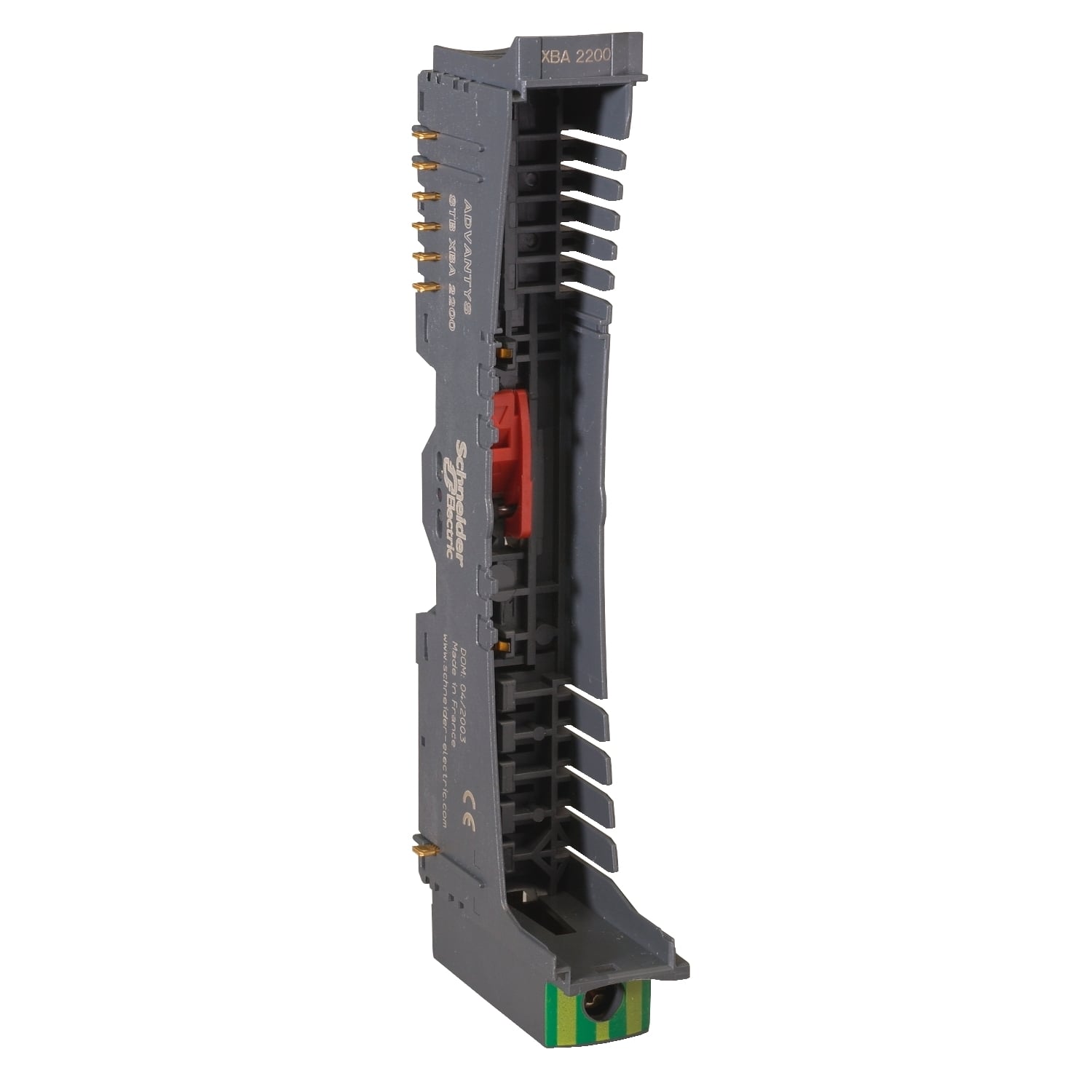Modicon STB - mounting base - for power distribution module - 18.4 mm