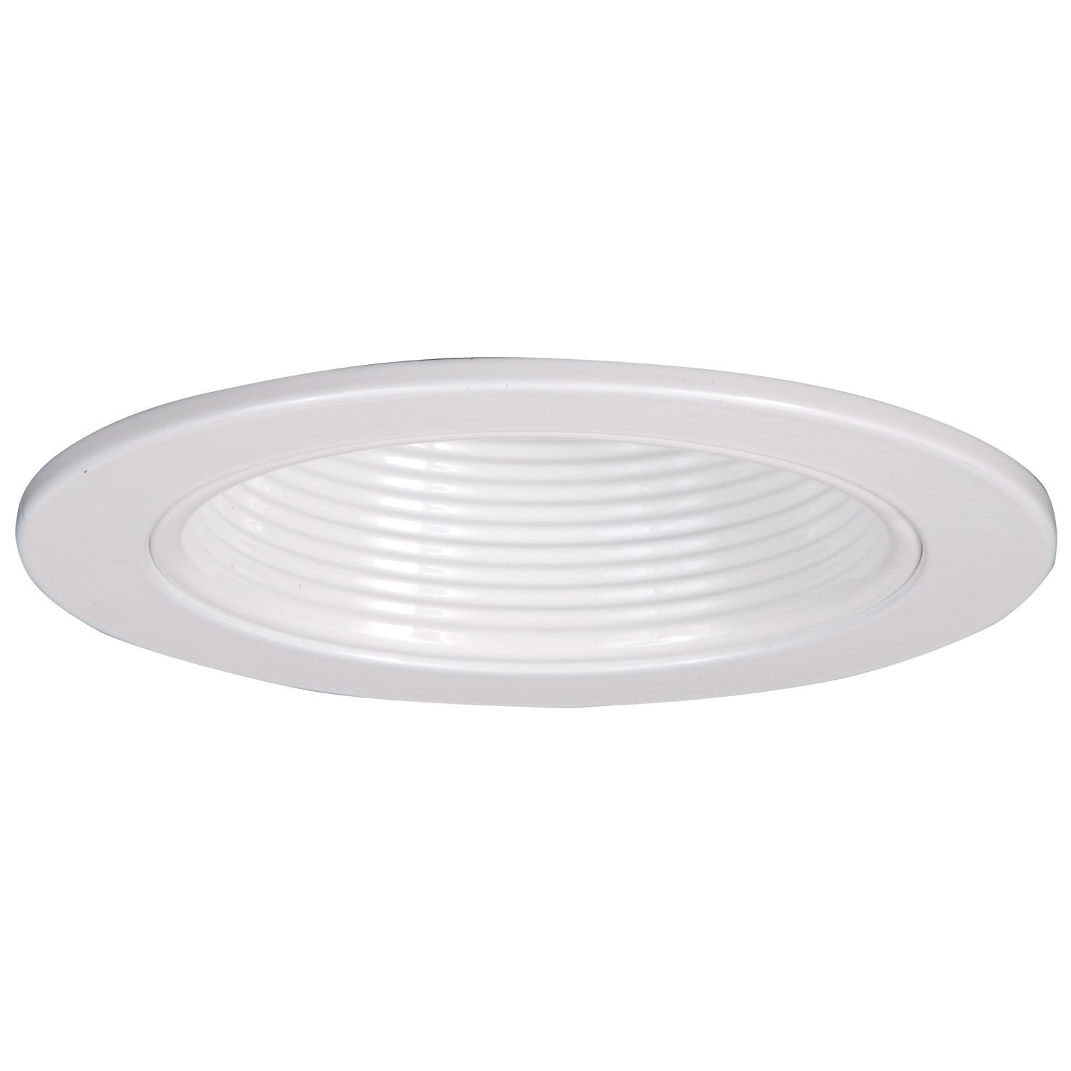 4" White Full Baffle, Self-Flange Ring (H99 housings only)