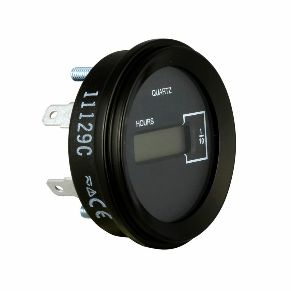 Eaton Elapsed Time Meter, Hour, Range: 0-99,999.9 hours, 48-150 Vdc/100-230 Vac, Round LCD