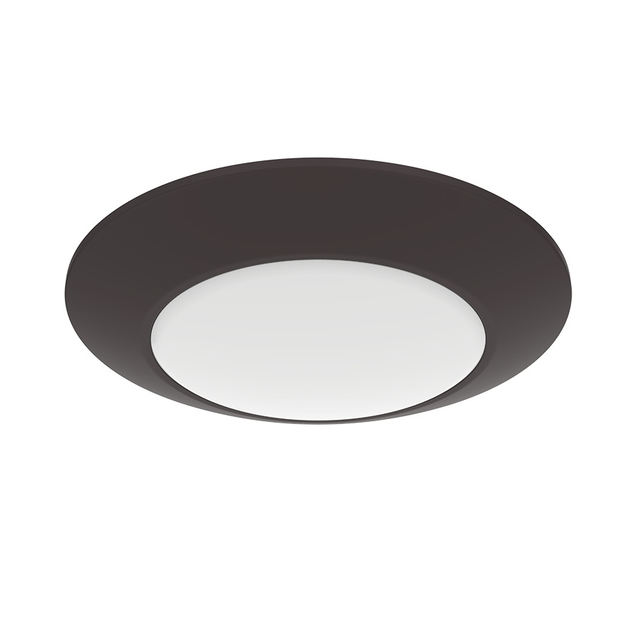 Flush Mount Downlights 1000 Lumens Dsk34 6 Inch Round 16W 90CRI 4000K 120V Bronze Smooth