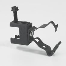 Eaton B-Line series conduit support fasteners, Beams, 1" Height, 1" Length, 1" Width, 0.11lbs, Conduit size: 1.25" EMT/Rigid, Conduit to beam fasteners, .5" Max mount size, 25 lbs load capacity