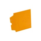 Double Gang Divider Plate, Length 3-23/32 Inches, Width 3-25/32 Inches, Thickness 3/32 Inch, Material PVC, Color Orange