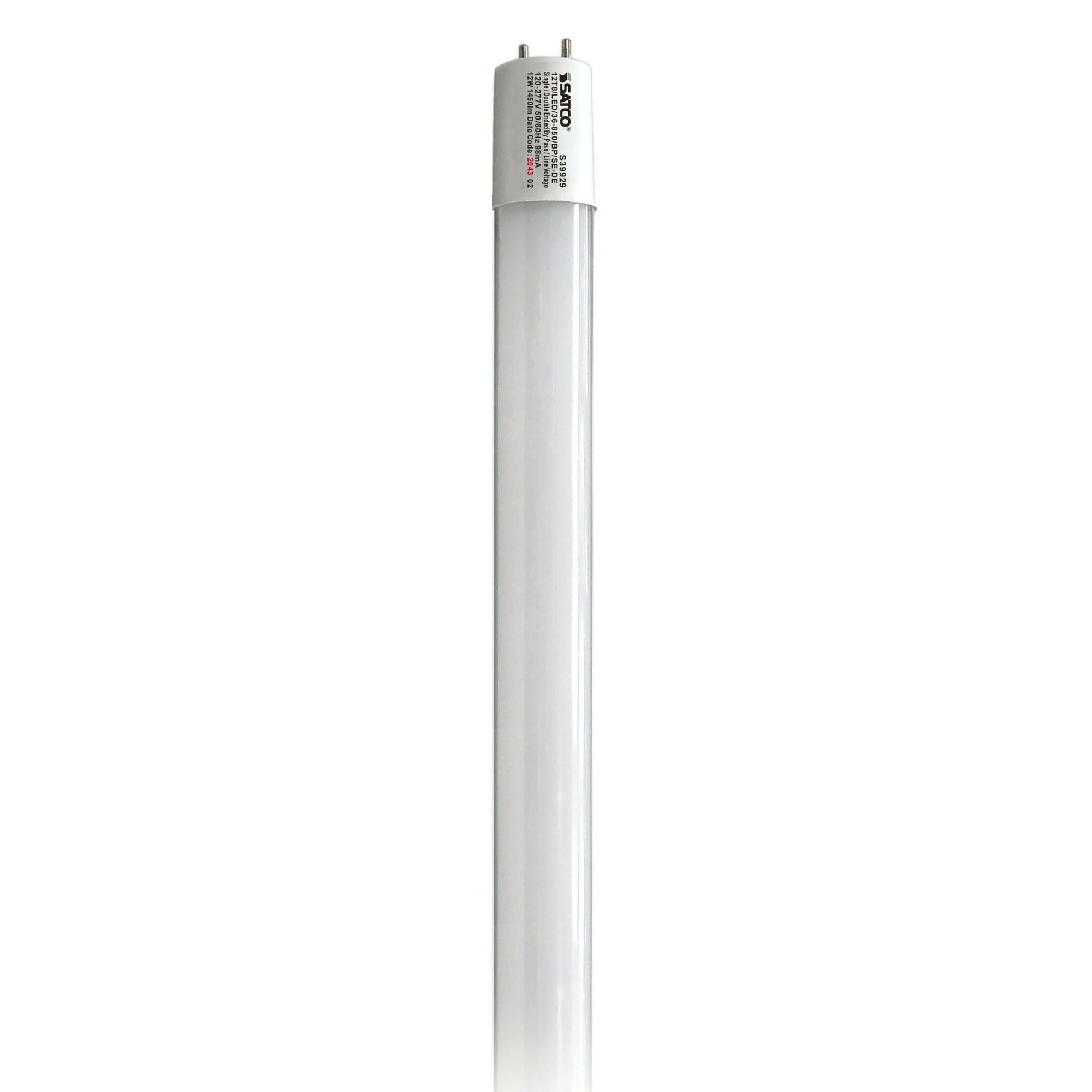 12W T8 LED - 3 ft. - 5000K - G13 Base - 50000 Hours - 1450L - Type B - BBP - 1 or 2 Ended Wiring