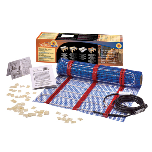 Self-Adhesive Floor Warming Mat 20 IN x 8.67 FT, 120 Vac, Heated Area, 16-19 SQ-FT, CTN QTY 1, CTN WT 3.3