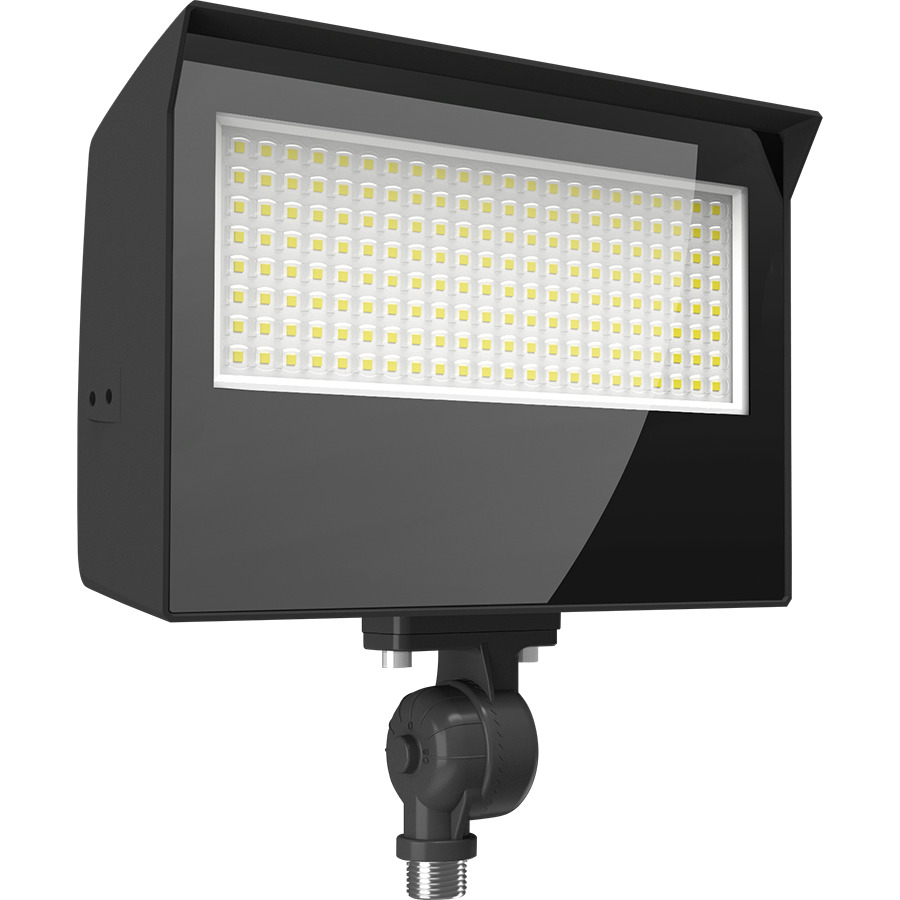 X22-80 LED Flood Light, 80W/70W/60W/50W, 3000K/4000K/5000K, Knuckle and Trunnion, Bronze, 120-277V
