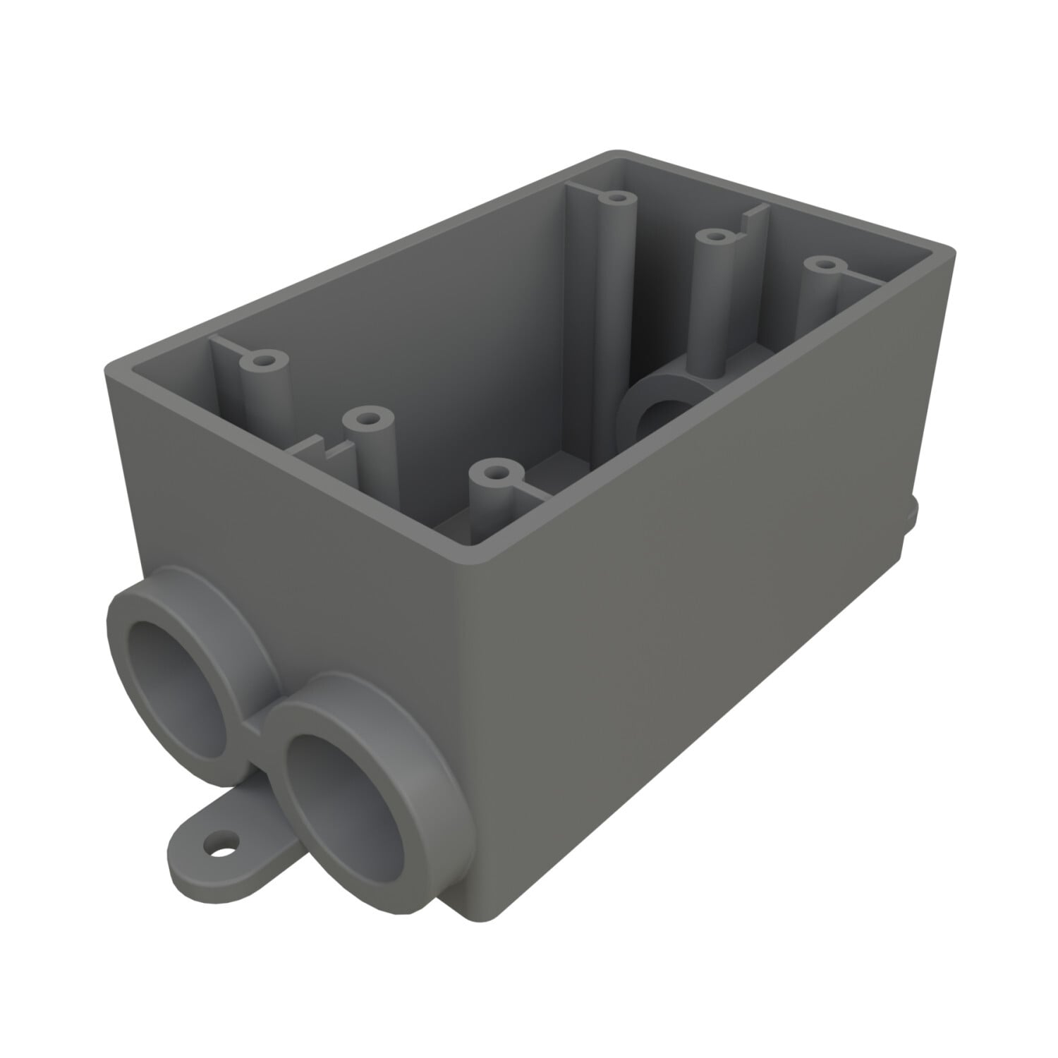 1/2 in PVC FSCC Electrical Box, 1-Gang