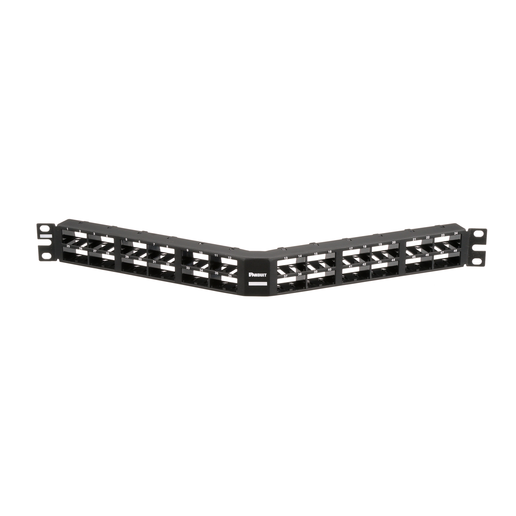 Patch Panel 48 Port, Modular Angled HD, 