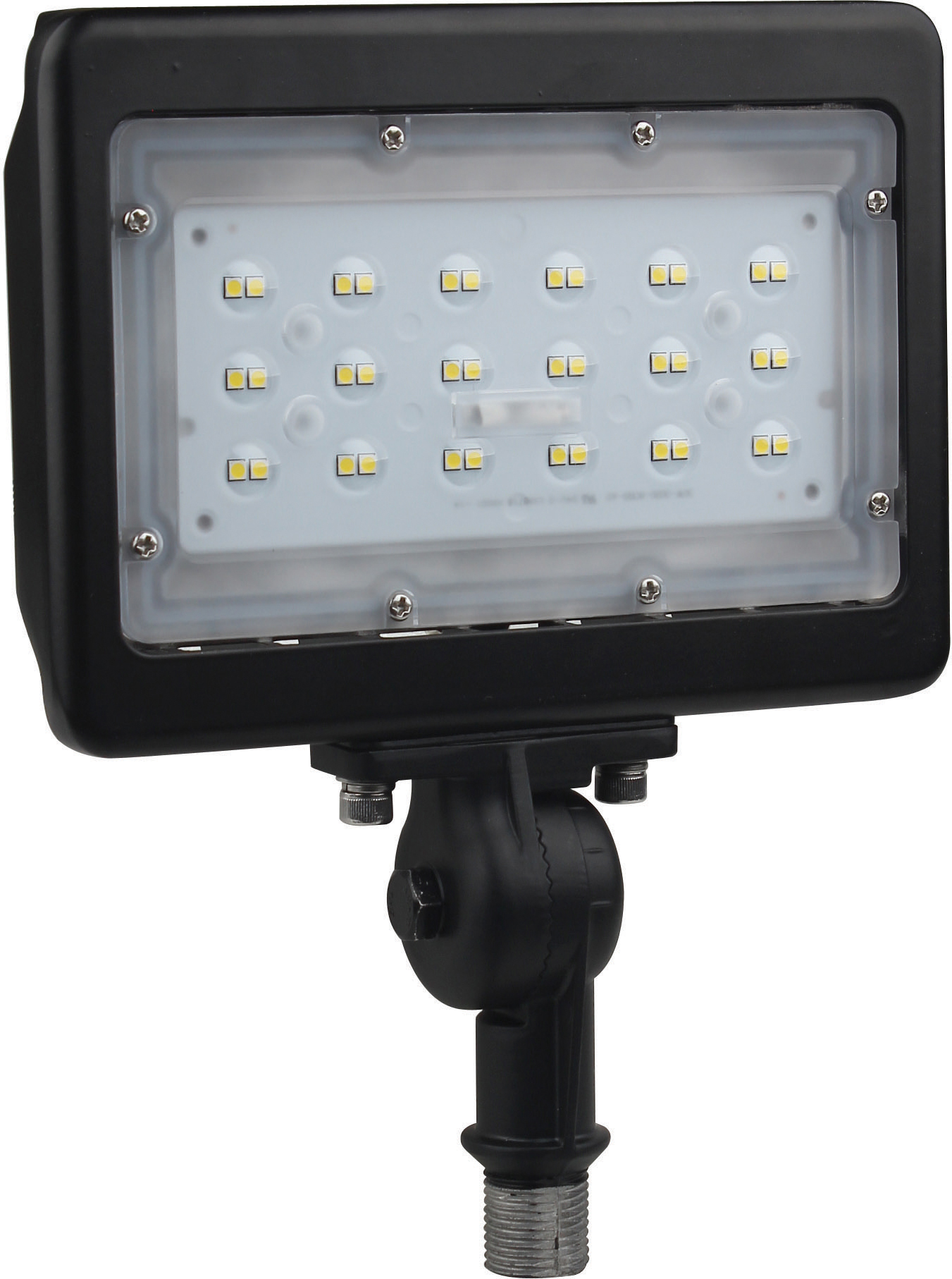 LED Medium Flood Light - 30W - 3000K - Bronze Finish - 100V-277V - Dimmable