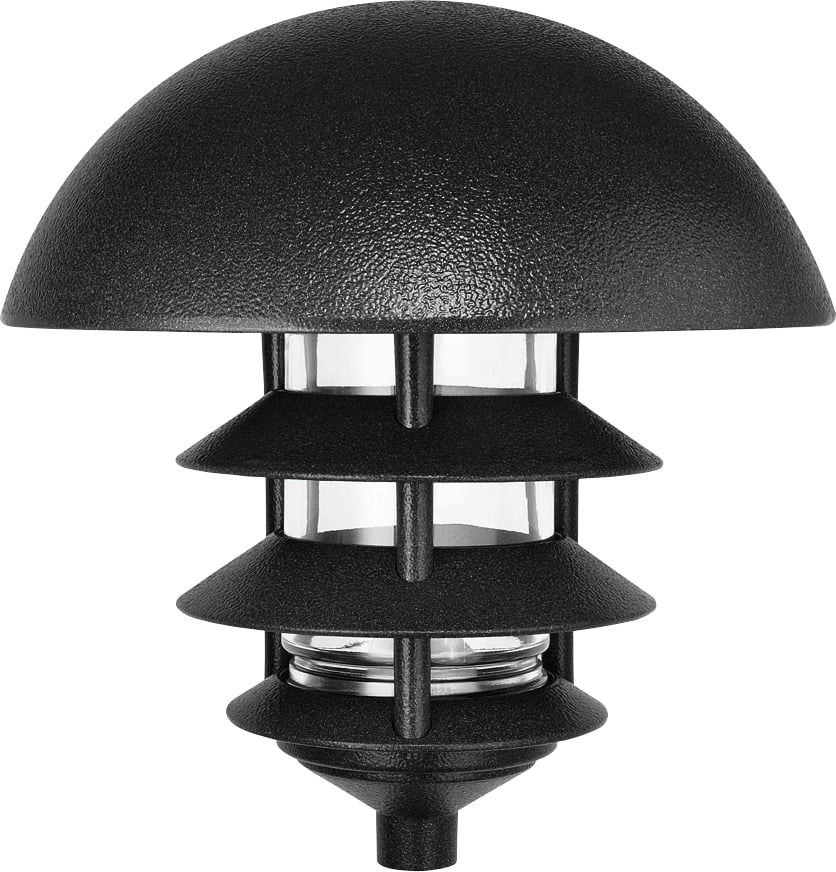 Landscape 1650 Lumens Lawn Light Dome 4 Tier Incandescent Descent Black