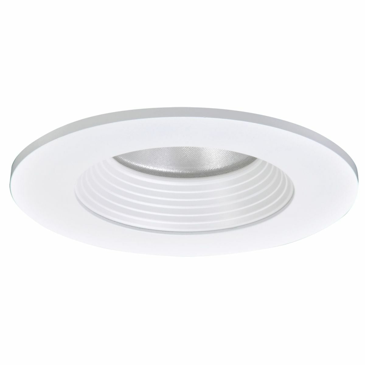 4" LED Trim, Solite(R) Glass Lens, White Baffle, Matte White Ring, Shower Rated