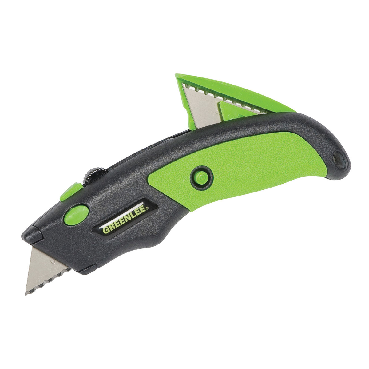 Over-molded for secure, comfortable grip.     Retractable three-position blade for safety and convenience.     Easy front-loading design provides for quick blade change.     Blade storage in pop-up holder.     Note: This is not an insulated tool.