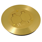 Round, Solid Brass Floor Box Cover Kit Round, Brass Cover Kit