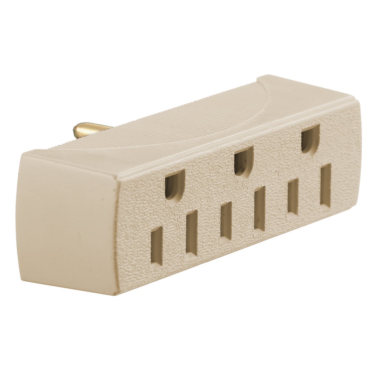 Adapters, Residential Grade, Single to 3 Outlet, 15A 125V 2-Pole 3-Wire Grounding