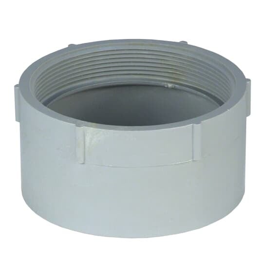 Female Adapter, Size 3-1/2 Inches, Length 3-1/4 Inches, Outer Diameter 4-1/2 Inches, Material PVC, Color Gray, For use with Schedule 40 and 80 Conduit
