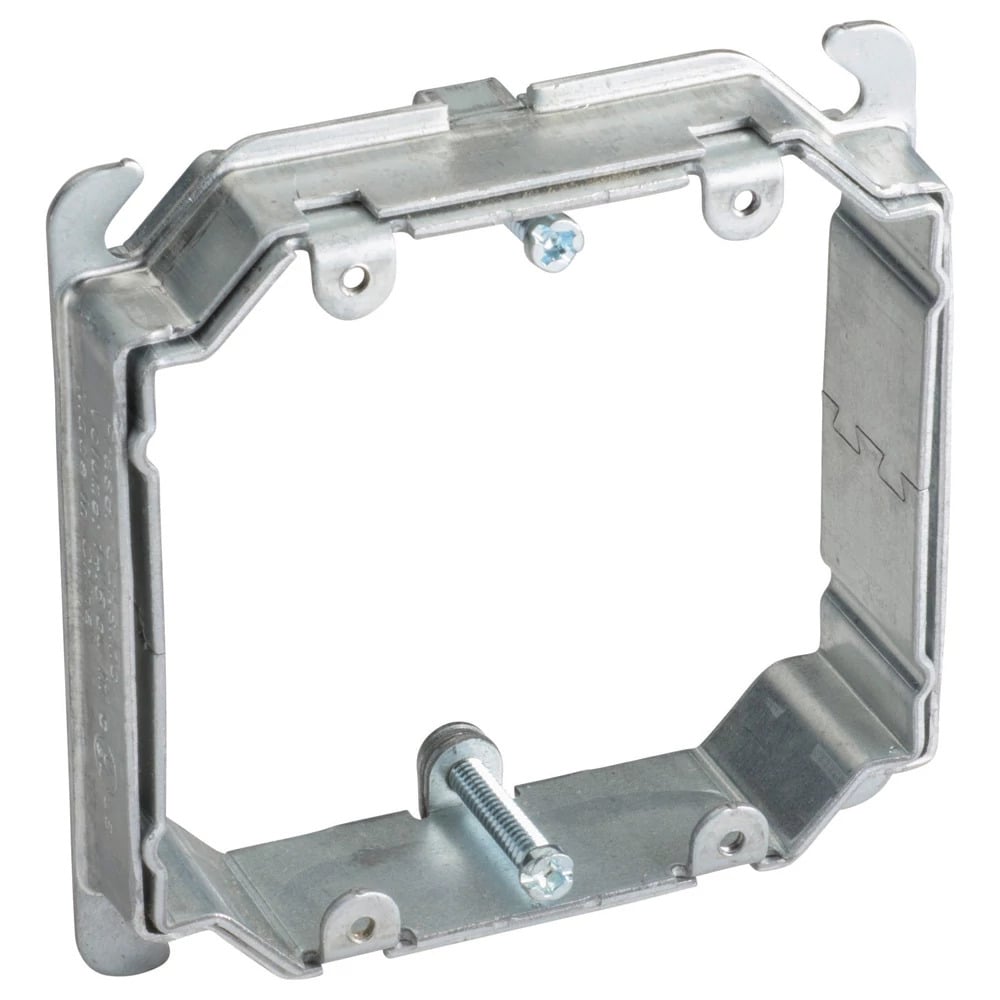 Adjustable Mud Ring, 2 Gang, 5/8"1 1/2" Drywall