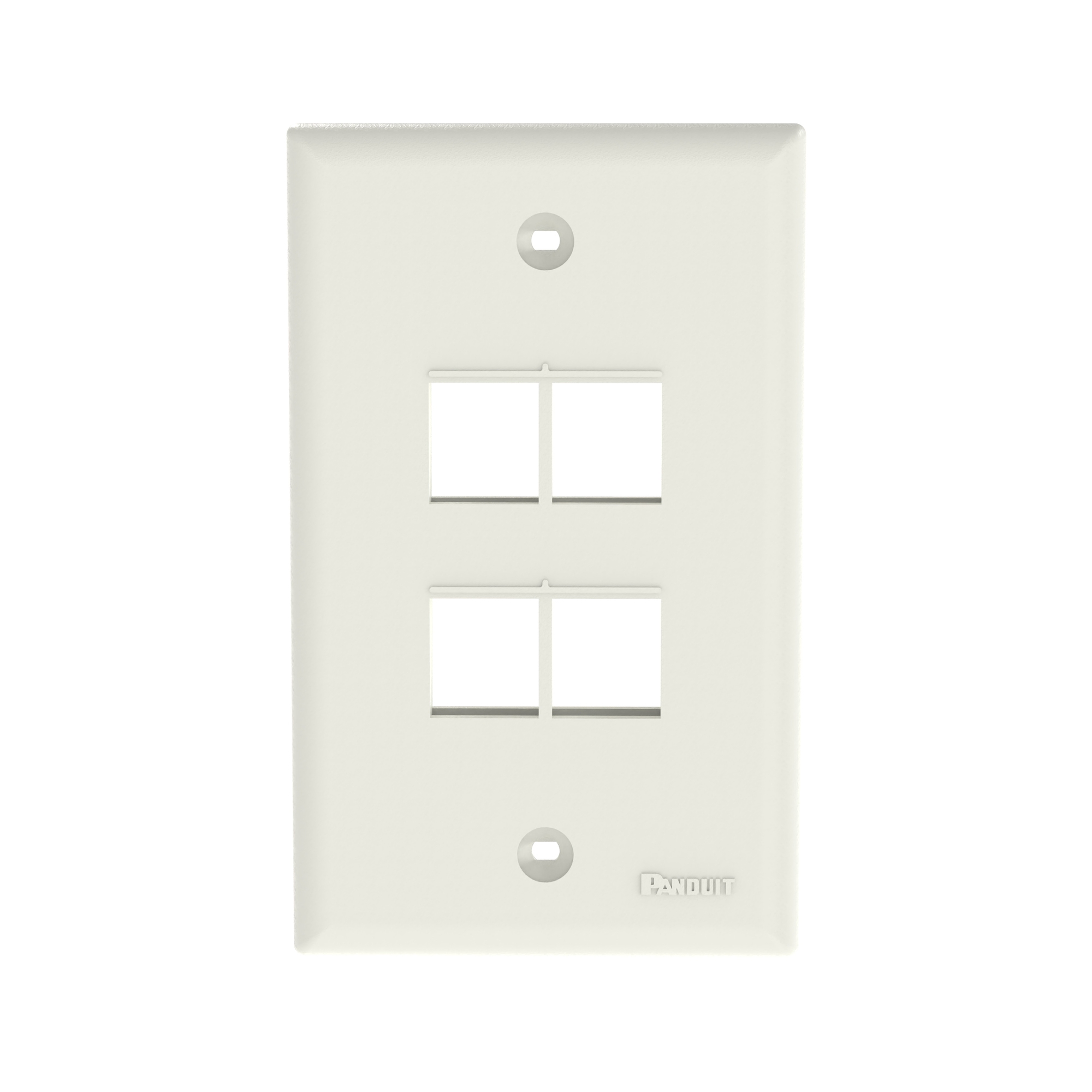 NK 4-port, single gang, flush mount vert