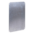 Mounting plate - enclosure H600xW600mm - polyester powder over galvanised sheet