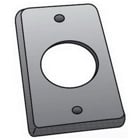 OZ-Gedney Type FS-1 Flat Cast Device Box Cover, Steel, Finish: Zinc Electroplated, Size: 1-5/8 IN Diameter, Number Of Outlet: (1) Receptacle, Device Box Mounting, No, Third Party Certification: UL File Number E-18095, CSA 009795, Applicab