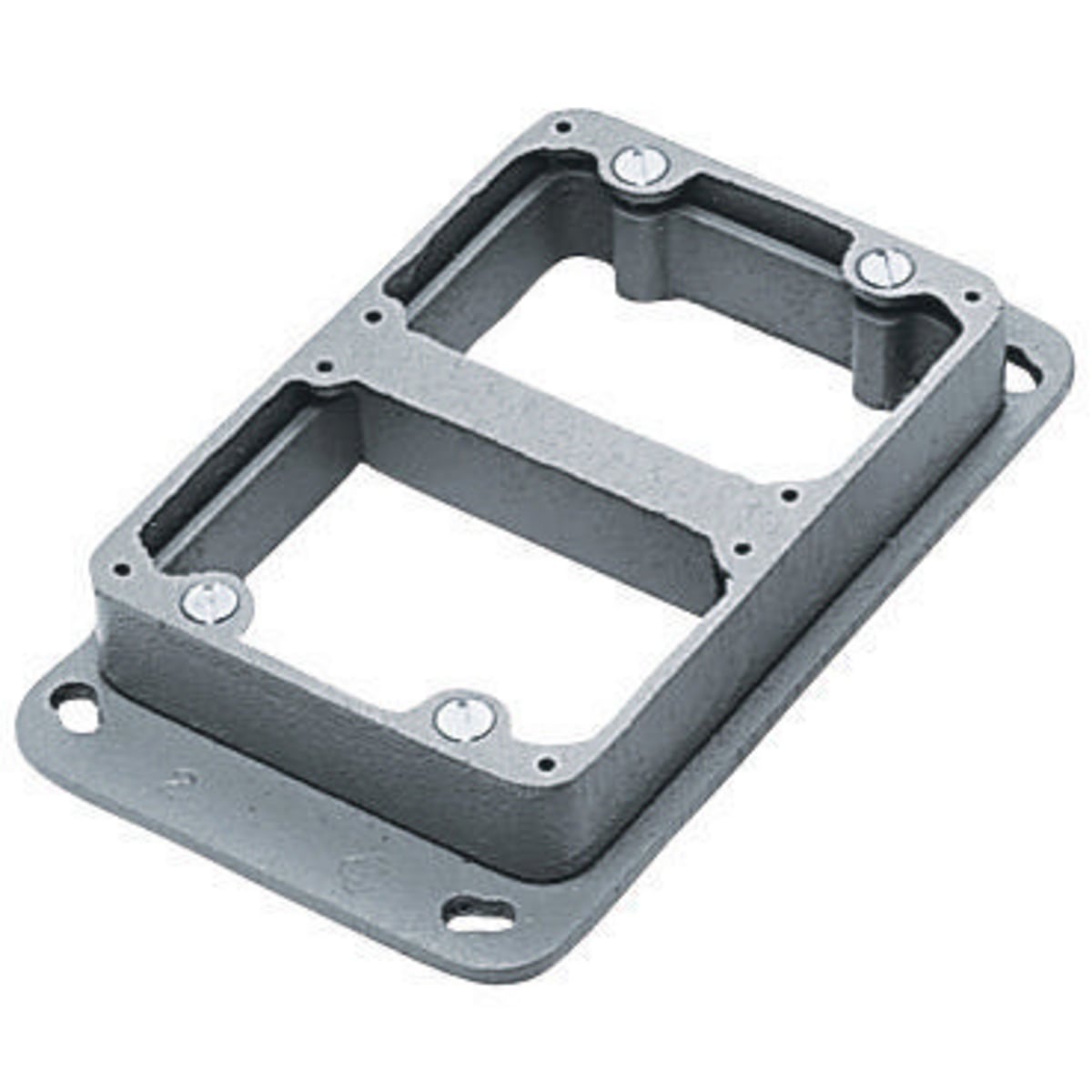 C4300 Adjustable Replacement Standard Sized Stacking Collar, For Use With B4333 Concrete Floor Box, Surface Mount, Cast Iron