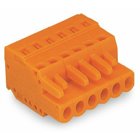 1-conductor female connector; CAGE CLAMP; 2.5 mm; Pin spacing 5.08 mm; 8-pole; 2,50 mm; orange