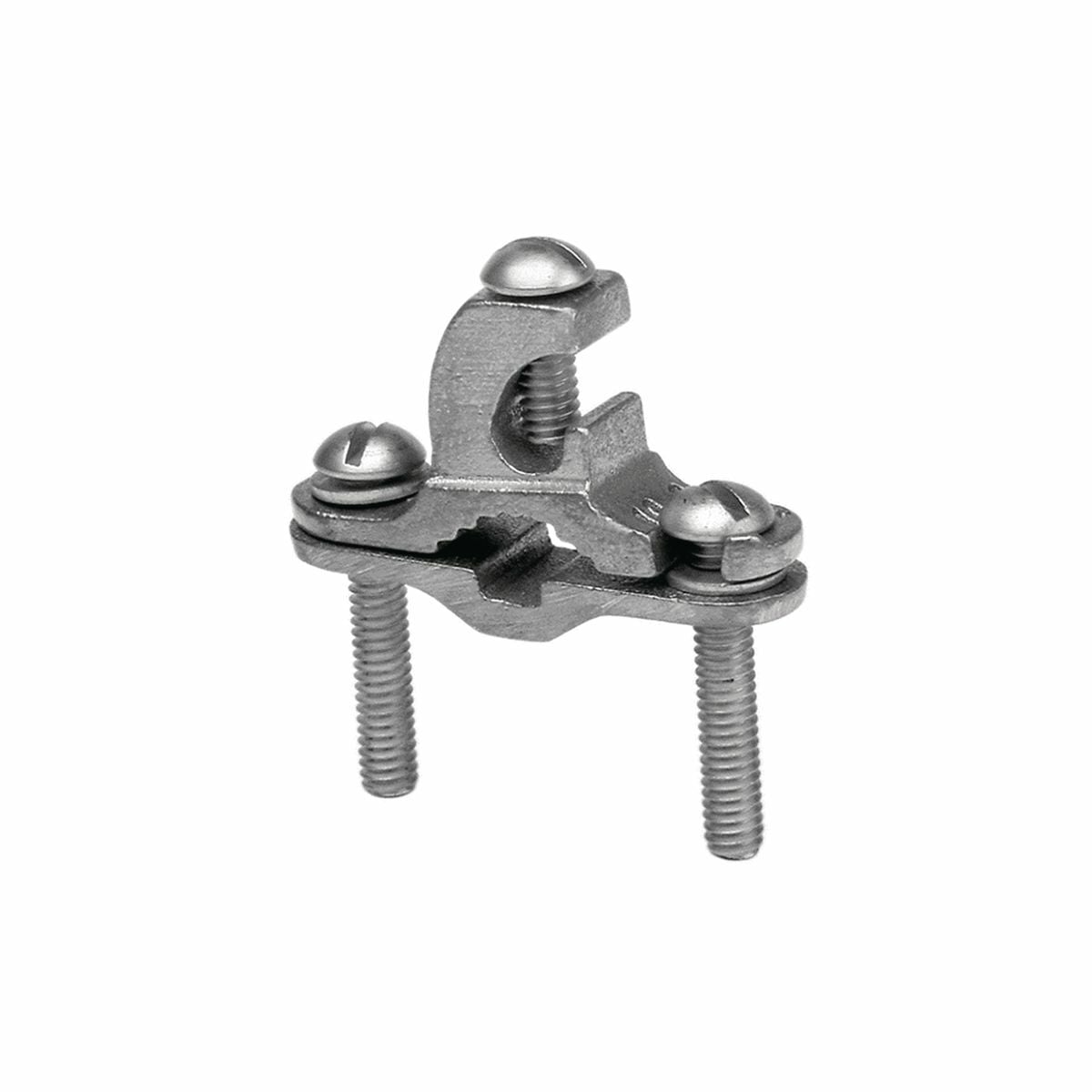 Cast Bronze Ground Clamps, Water Pipe-1/2 " - 1 "(13 -25) (Run), Rebar-#4 -#6 (Run ), Ground Rod -3/8"-1" (Run), Ground-#10-#2 Str. (Tap).
