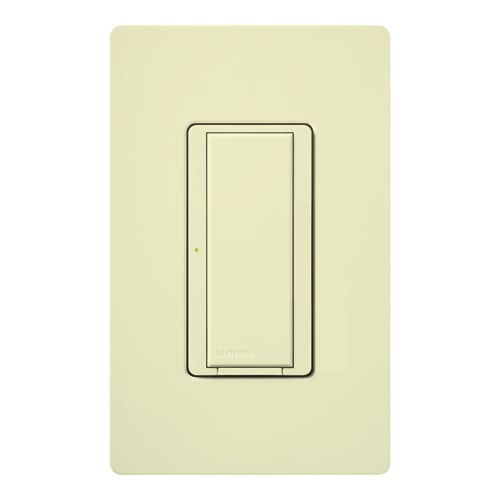 RadioRA 2 Switch, Multi-location/single-pole, neutral required, 120V/8A light or 1/4 HP motor/5.8A motor in almond