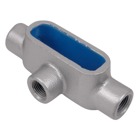 1-1/2 Inch Form 7 (T) Conduit Body, Body Material Gray Iron with Zinc Plating and Baked on Epoxy Powder Coat with BlueKote Internal Coating for Use with Rigid/IMC Conduit