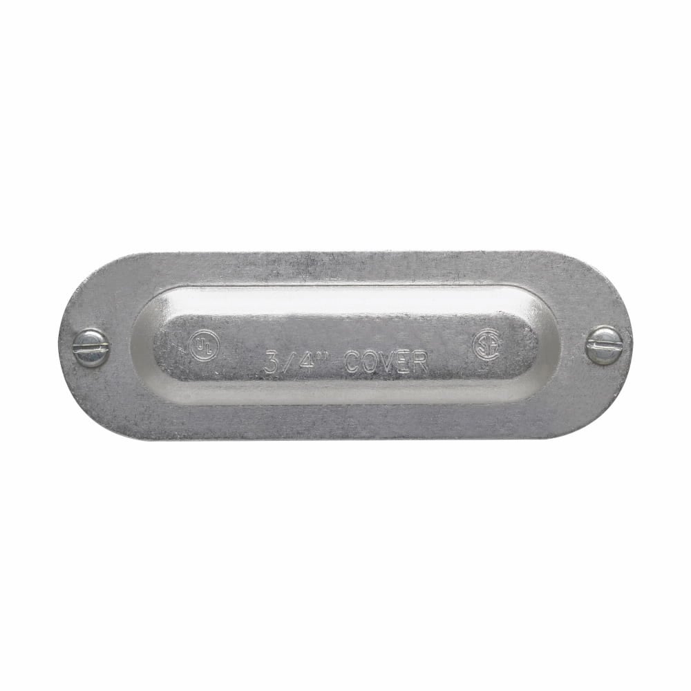 Eaton Crouse-Hinds series Condulet Series 5 cover, Aluminum, 3/4"