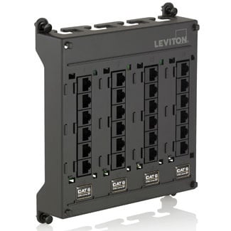 Twist and Mount Patch Panel, 24 CAT 6 Ports
