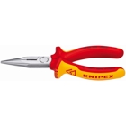 Long Nose Pliers with Cutter-1000V Insulated, 6 1/4 in., Multi-Component, ASTM