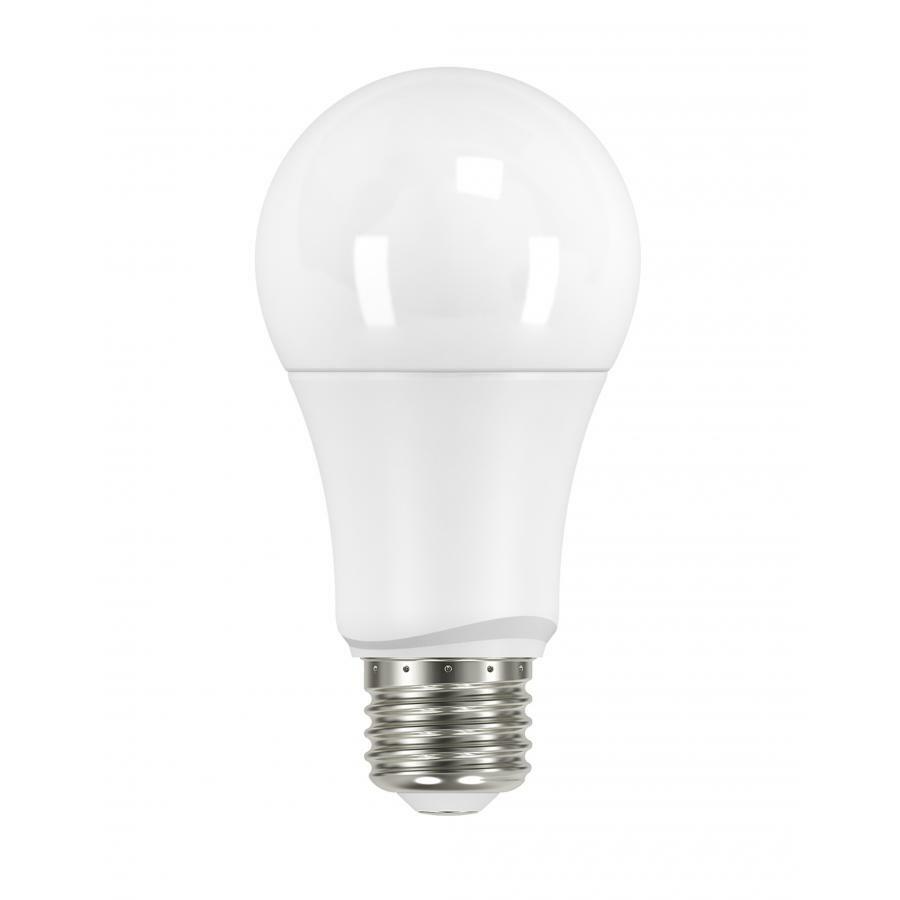 9.5W A19 LED Lamp Frosted 50K E26 220' Beam 120V Non-Dimmable 4-PK