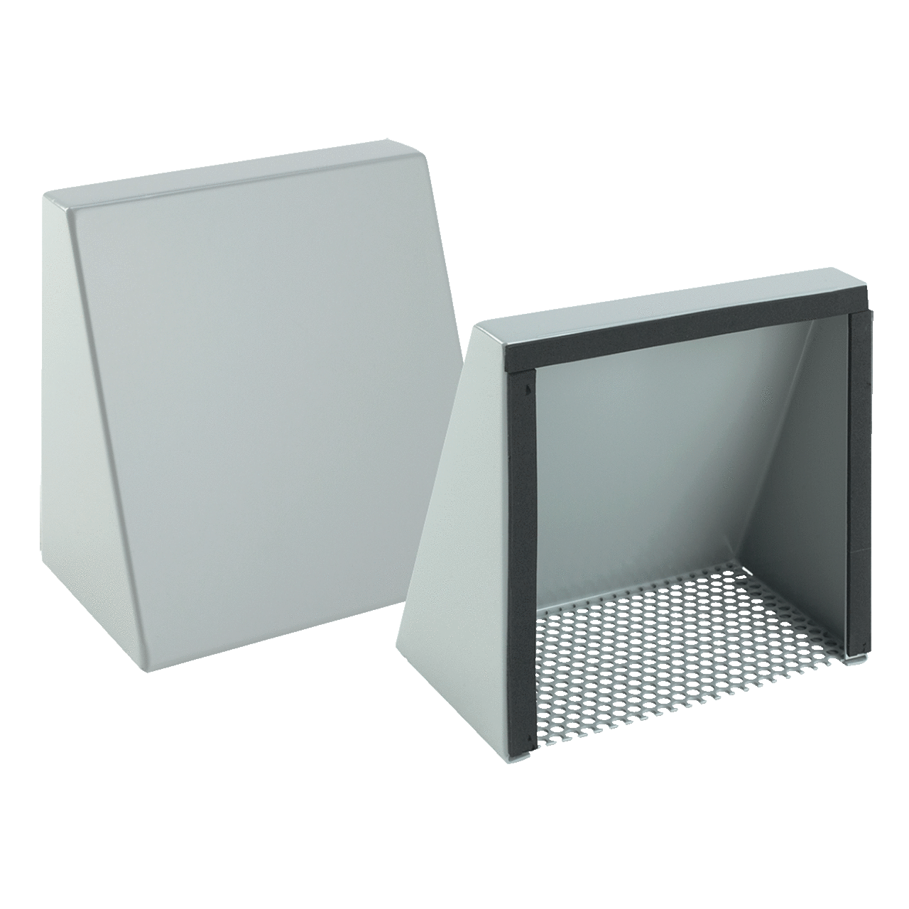 Fan Shroud Kits Type 3R, fits 10-inch fan, Gray ANSI 61, Mild Steel