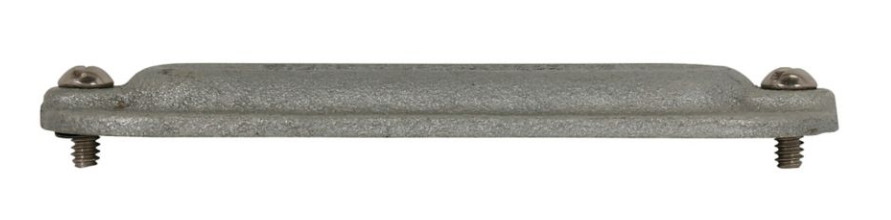 680F Condulet Form 8 Blank Cover, 2 in Hub, For Use With Condulet Rigid Conduit Bodies, Feraloy Iron Alloy, Electro-Galvanized/Aluminum Acrylic Painted