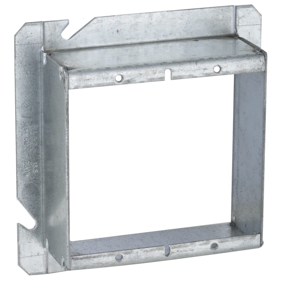 4-11/16 In. Square Two Device and Tile Covers, Raised 1-1/2 In.