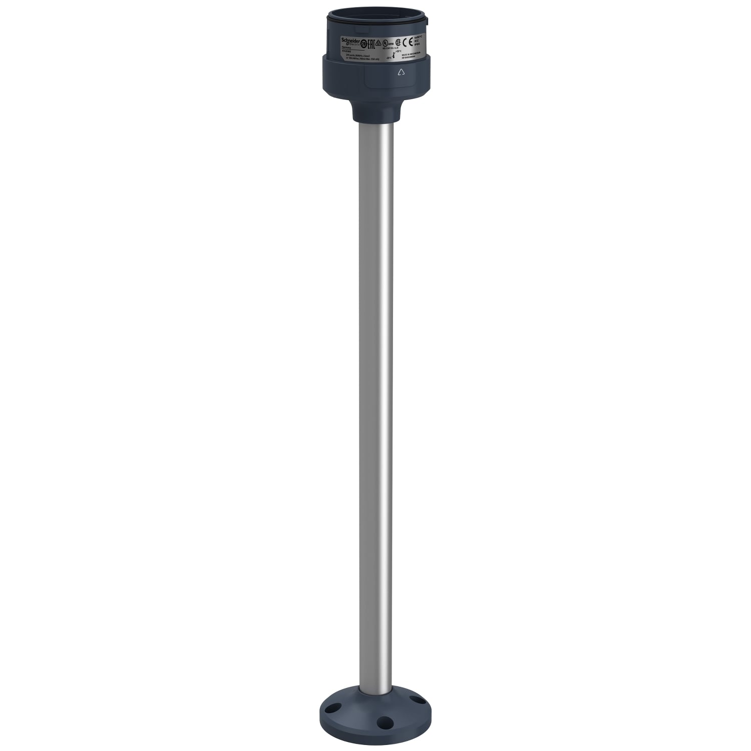 Fixing plate with 400mm aluminium pole for modular tower lights, Harmony XVU, black, 60mm