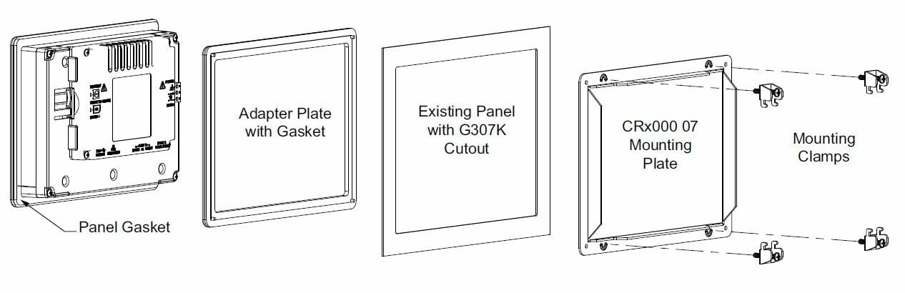 G307K to CRx00007 Adapter Plate