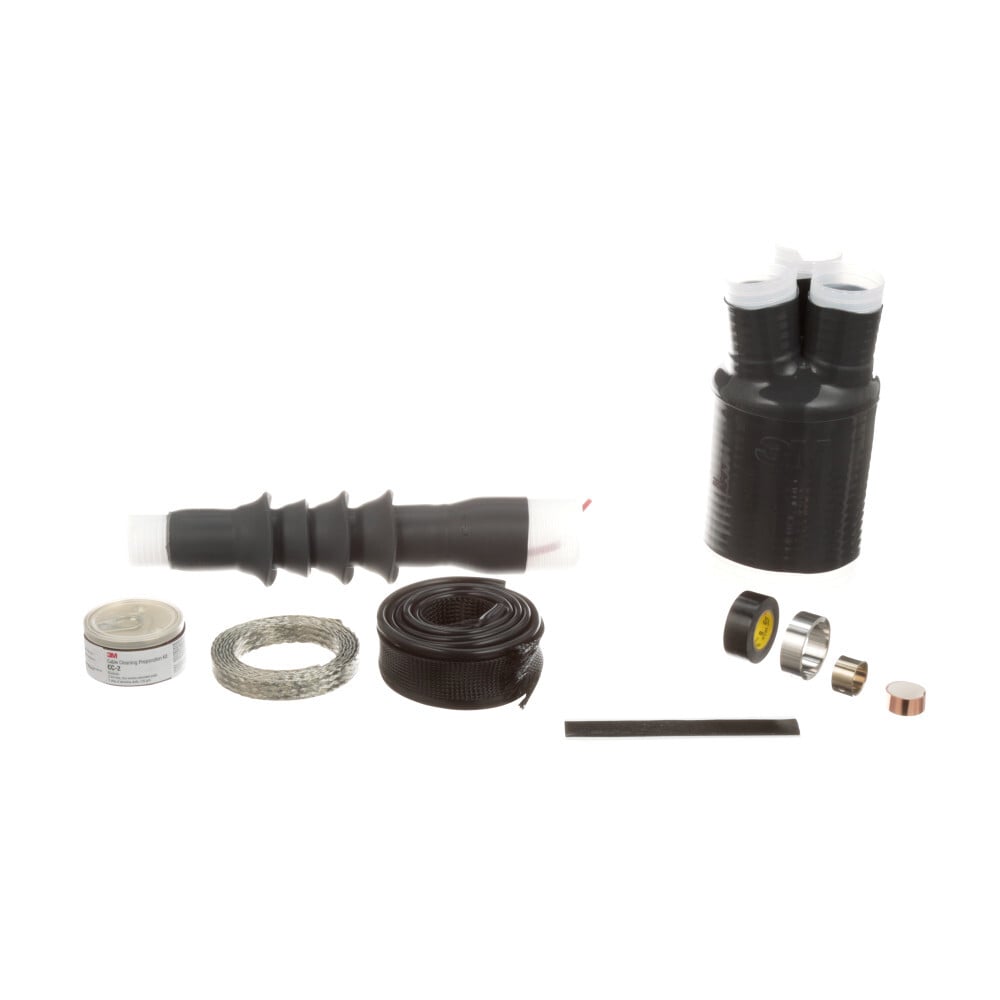3M(TM) Cold Shrink QT-III, 3 Conductor Termination Kit 7693-S-4-3W, 0.92-1.18 in (23.4-30.0 mm) Cable Insulation O.D., 25/28 kV