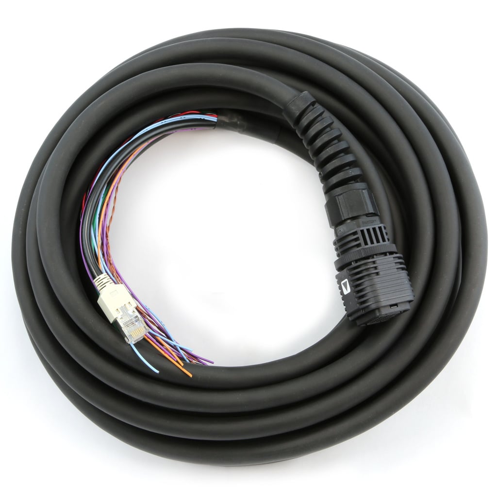 Cable, 10m Soft, AGP3000H connector to Open Leads (direct connection)