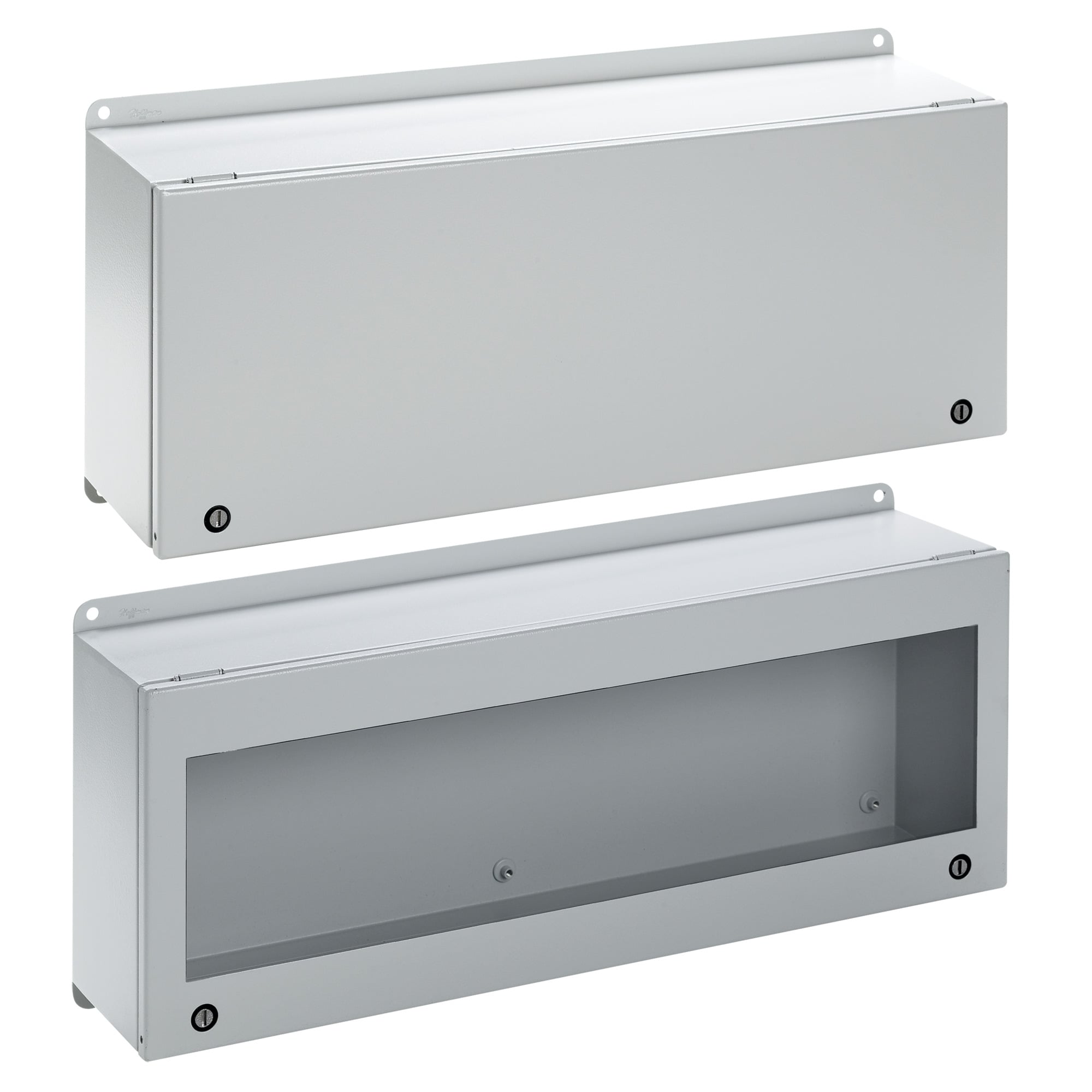 InLine Landscape Enclosure Window Type 4 12, 230x460x155mm, Light Gray, Mild Steel
