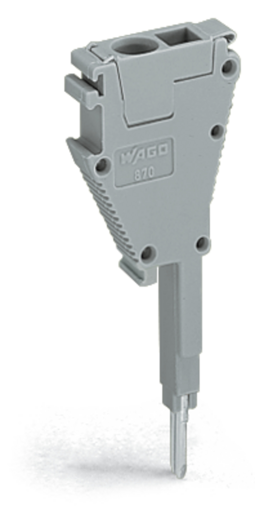 Tap-off module; modular; suitable for 870 Series terminal blocks with jumper slots in the current bar; gray