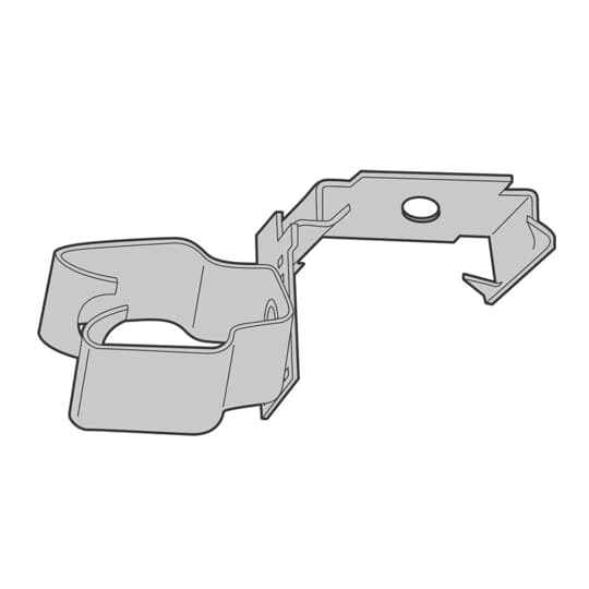Snap-On Conduit-to-Metal Stud Push-In Conduit Clip, 3/4 Inch Conduit, Black Zinc Phosphate Finish