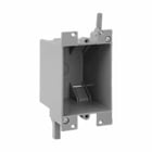Eaton Crouse-Hinds series Switch Box, Swing clips and integral clamps, NM clamps, 2-3/4"; PVC, Angle, Single-gang, Old work, 16.0 cubic inch capacity