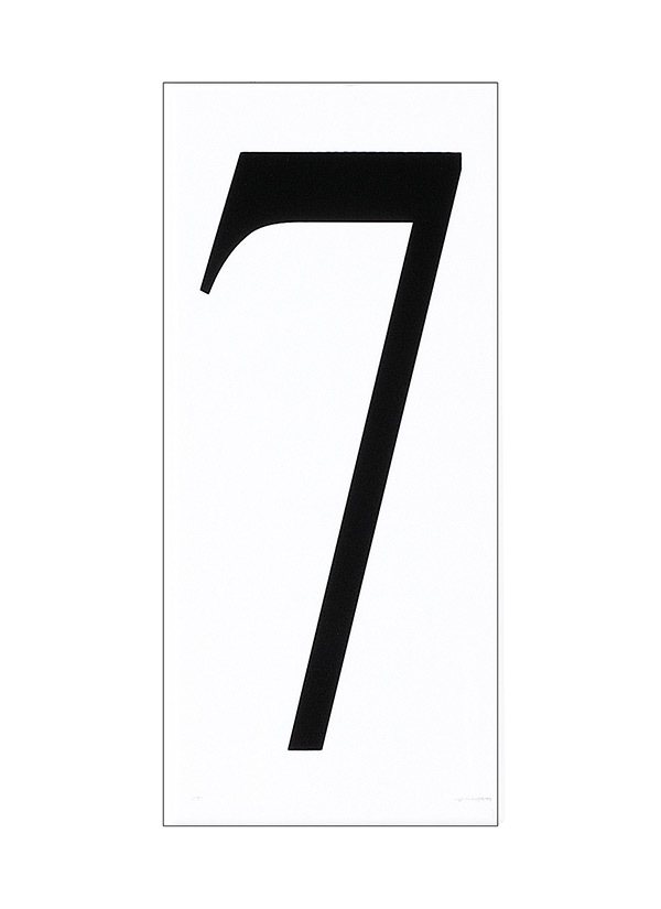 Address Light "7" Tile - White Plastic