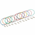 Pigtail Kit, 12 Individually Color-coded 62.5/125UM ST Multimode Pigtail, 3 Meter Length